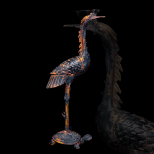 Chân đèn Qui - Hạc